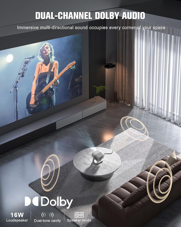 【3000 ANSI oficial Google TV】Proyector inteligente 4K con WiFi y Bl...