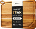 Tabla de cortar de madera de teca para cocina Tablero de charcutería