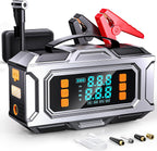Arrancador 8000A con Compresor de Aire, Inflador de Neumáticos Autoapagado a 180 PSI