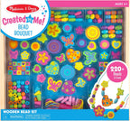 Melissa & Doug Bead Bouquet, juego de cuentas con más de 220 cuentas de madera, Total 1