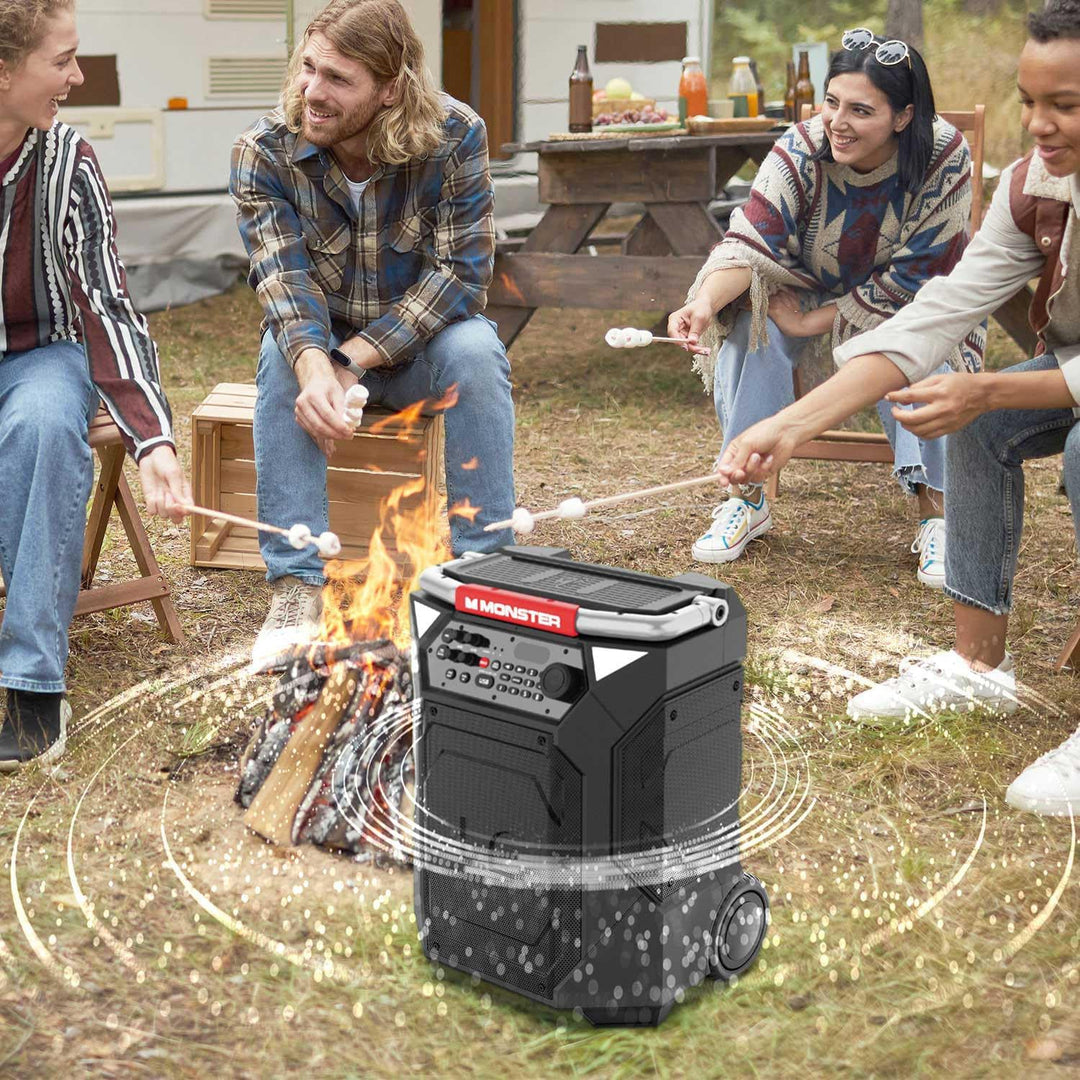 Monster Rockin' Roller 360 - Altavoz Bluetooth portátil para in...