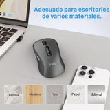 XBG Ratón Bluetooth inalámbrico B15pro, Bluetooth 5.0\/4.0 y 2.4G T...