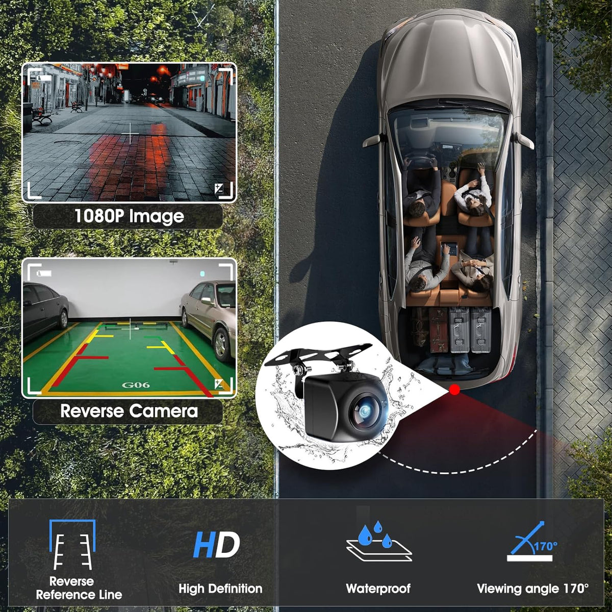 Estéreo inalámbrico portátil Carplay para automóvil