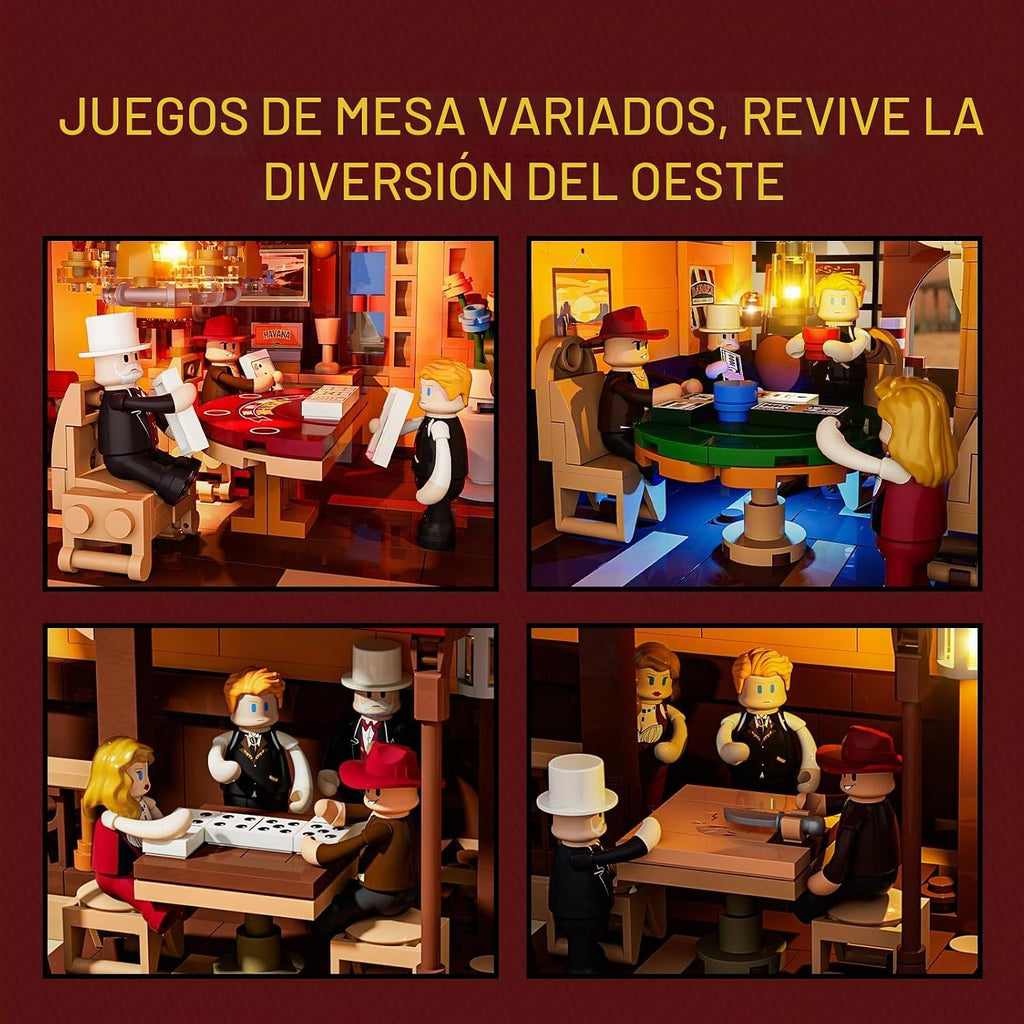 Lumibricks Western Fortune-Club-Saloon - Juego de construcción de