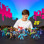 MrBeast Lab Hybrids Mega Pack, 4 Mix & Match Figures, 7 Accessories