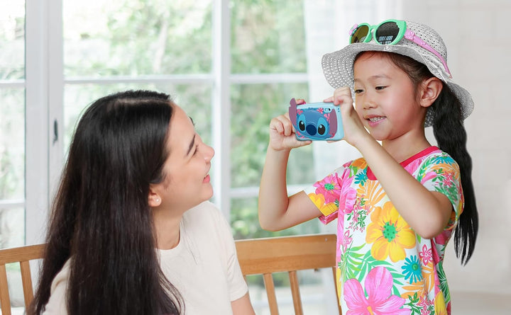 Disney Stitch - Cámara para niños con tarjeta SD, cámara digital pa...