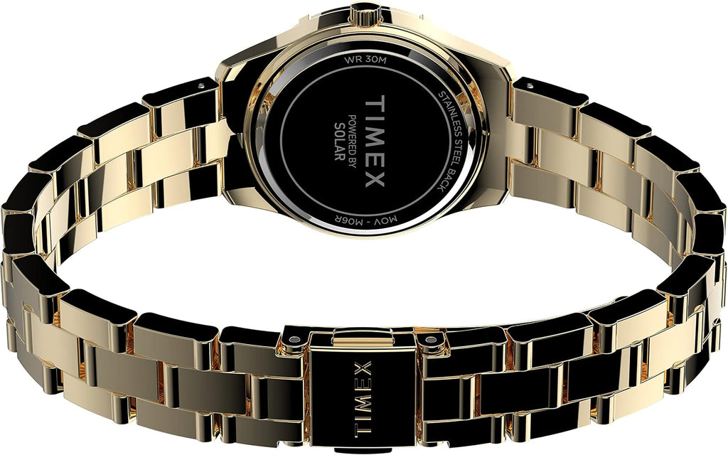 Timex Reloj Solar Premium Dress 1.102 in para mujer