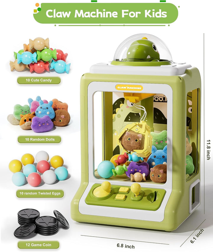 Máquina de garras para niños, mini expendedora con monedas de juego...
