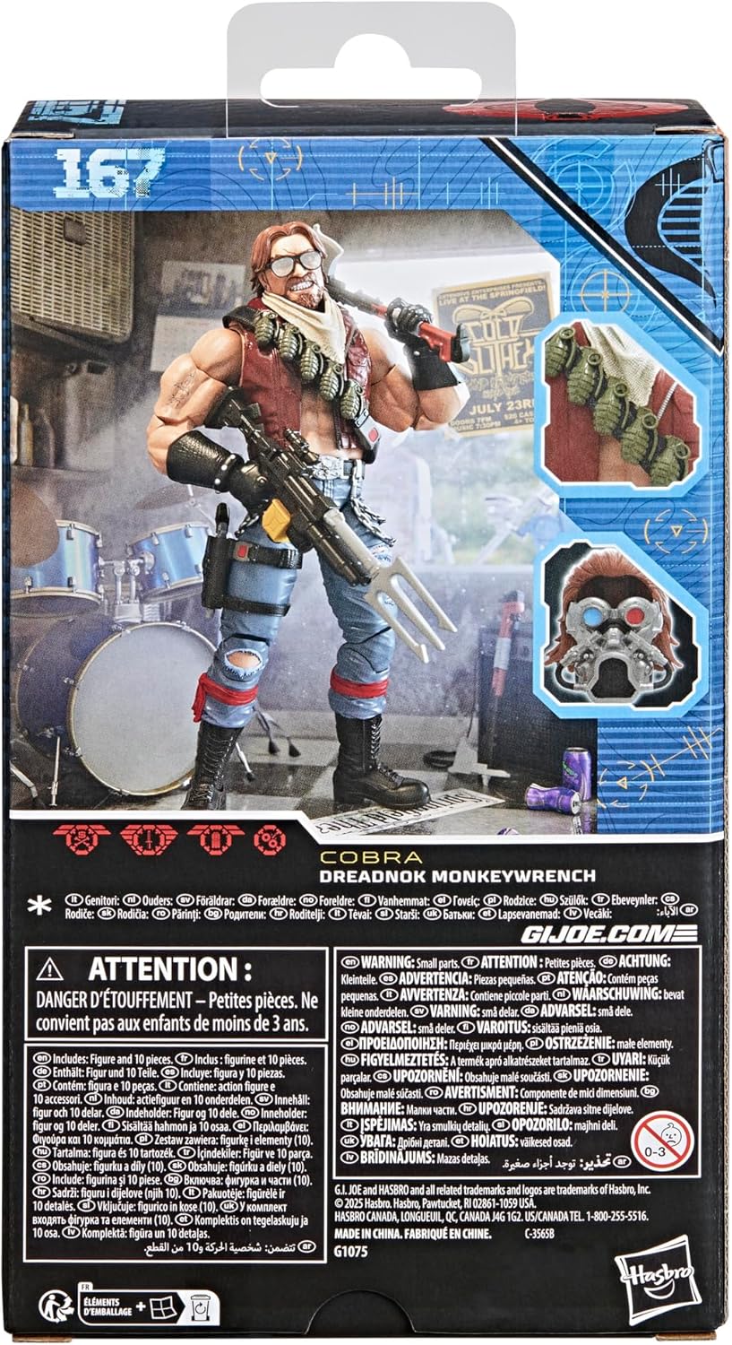 GI Joe Classified Series #167 Dreadnok Monkeywrench Figura