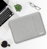 MOSISO Funda vertical de poliéster con bolsillo para laptop de 17 a...