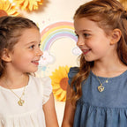 MONOOC Regalos para el día de la madre: regalos de unicornio de girasol para niños y niñas, chapado en oro de 14 quilates, collar de unicornio con inicial de circonita cúbica, collar de letras de