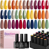 Beetles - Juego de esmaltes de uñas de gel de otoño, 20 colores: na...