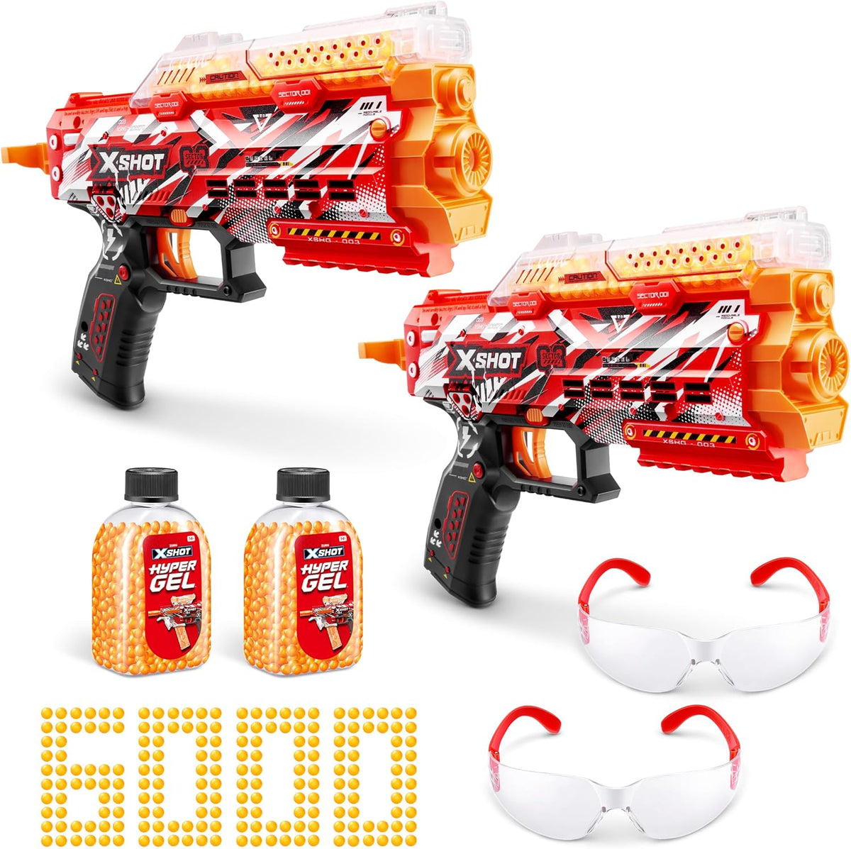XSHOT Hyper Gel Stinger Blaster - Paquete de 2 (6,000 pellets de hipergel), a partir de 14 años por ZURU