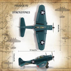 SBD Dauntless - Aviones fundidos a presión, escala 1/72, modelo de avión de metal para coleccionista, entusiasta de la aviación, coleccionable prémium con soporte de exhibición
