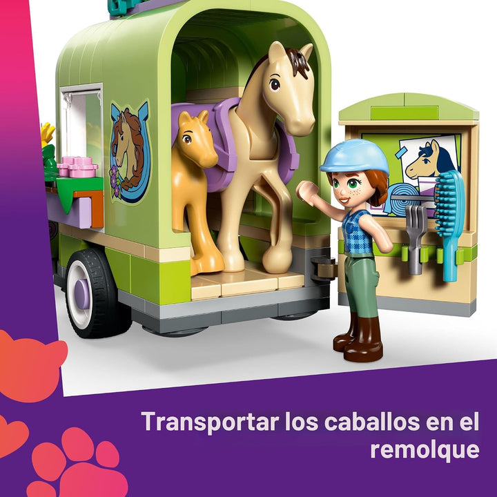 LEGO Friends Remolque de Caballos y Potro para Niñas y Niños - Jueg...