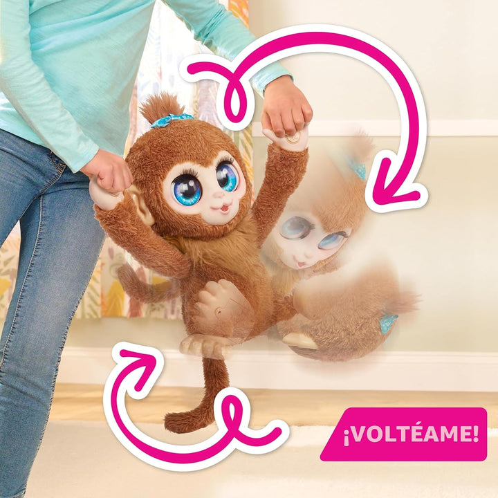 FurReal Peanut El Mono Juguetón Interactivo, Peluche Realista de 15...