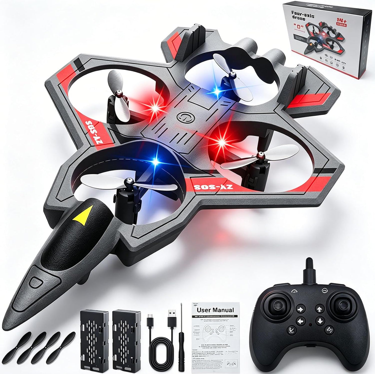 Avión RC, avión de control remoto de plástico para principiantes
