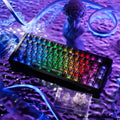 HITIME XVX M75 - Teclado mecánico inalámbrico 75% para juegos, Carbono forjado negro