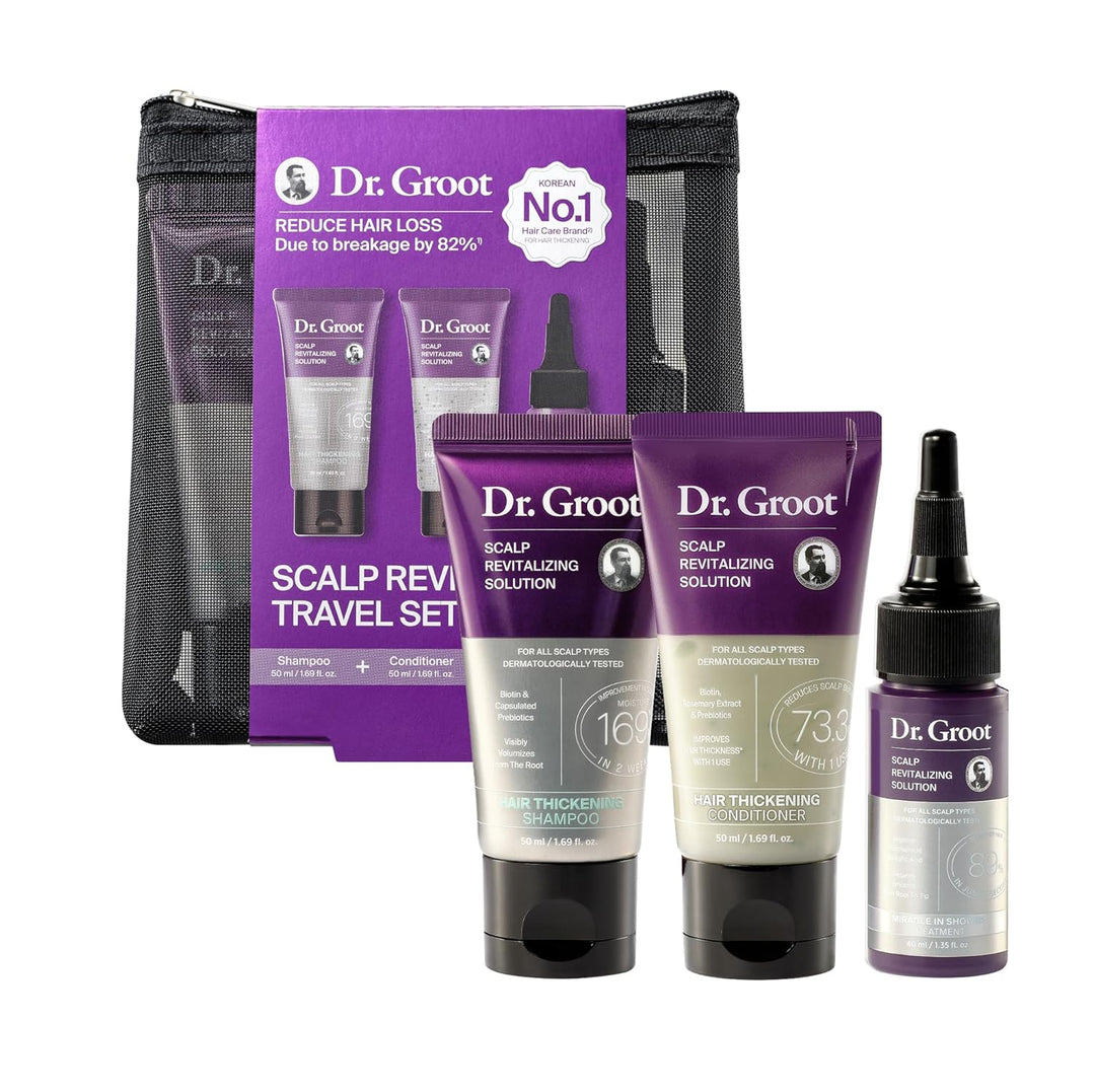 Dr. Groot Set de viaje con solución revitalizante para el cuero cab...