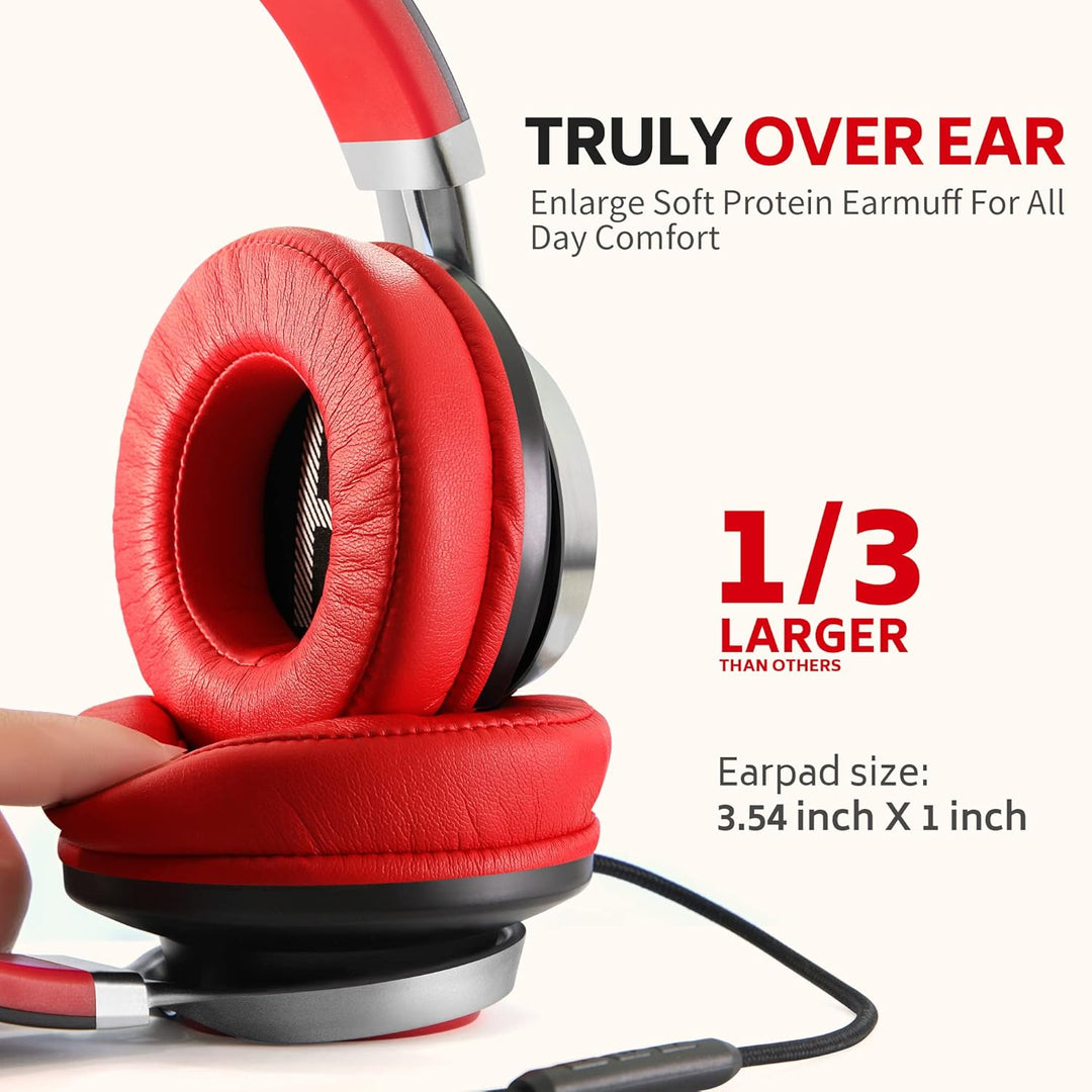 COOSII AC01 - Auriculares estéreo con cable, cable AC01, control de...