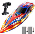 DEERC Barco a control remoto de alta velocidad para niños, 25+KPH