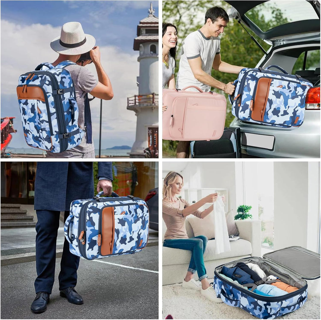 Lumesner Mochilas de viaje de mano, extra grandes de 40 litros apro...