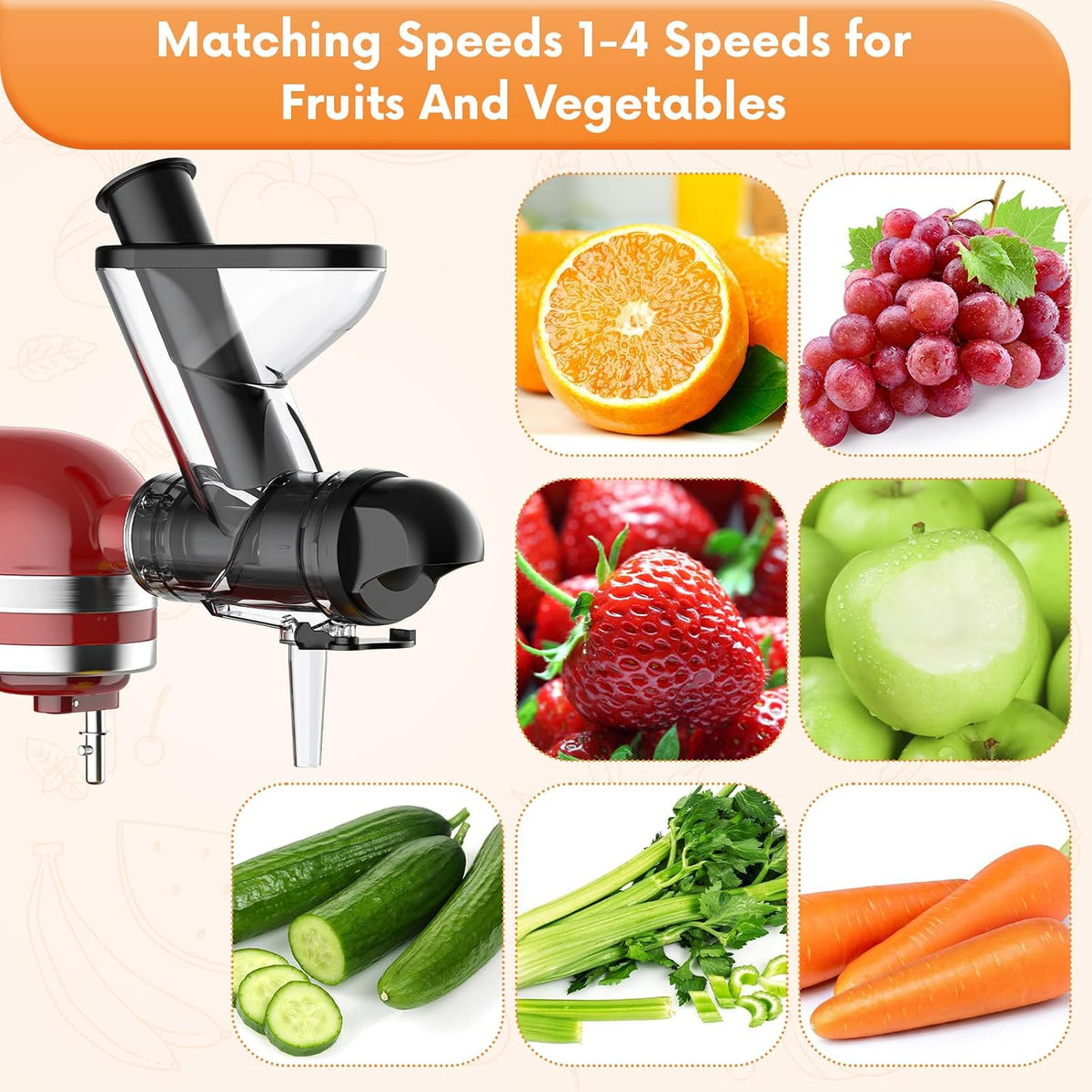 Accesorio de exprimidor para batidora de pie KitchenAid