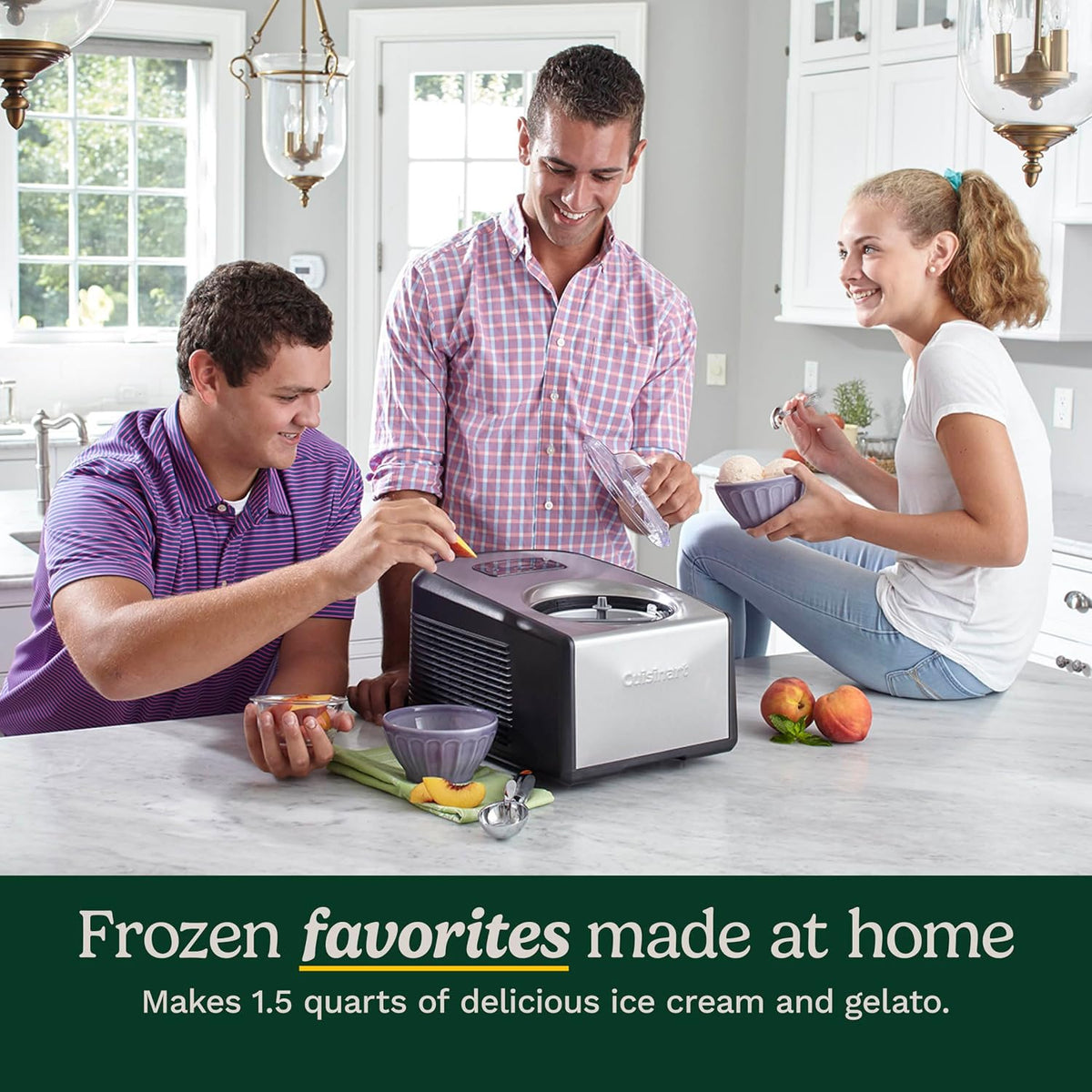 Cuisinart ICE-100 Máquina para hacer helado y gelato con compresor