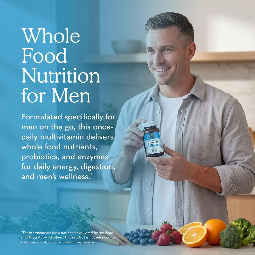 Garden of Life Multivitamínico para hombres, Vitamin Code Raw One -...