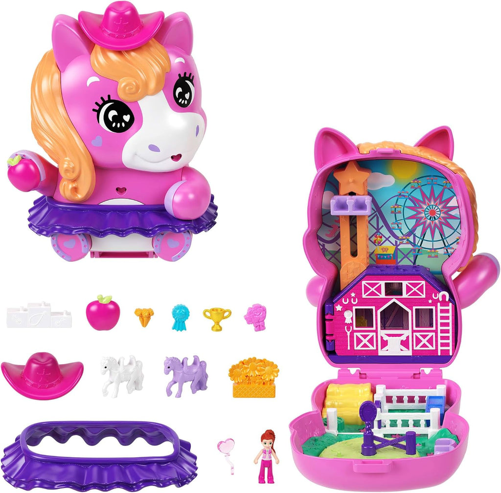 Polly Pocket Dolls & Playset, Pony Rodeo Compact