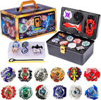 X Pro Battling Tops - Juego de 12 unidades mejoradas con 3 lanzadores
