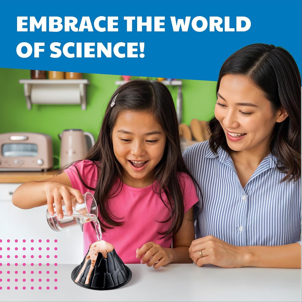 4M Kit de descubrimiento científico para niños de 8 a 12 años – Más de 50 experimentos STEM en física, química, magnetismo y ciencia de burbujas, construye un reloj de limón, volcán, corredor