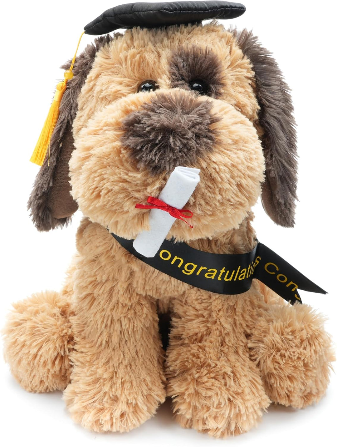 WEIGEDU Juguete de peluche de graduación de cachorro con birrete do...