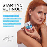 Crema de retinol para cara con ácido hialurónico \u2013 Hidratante...