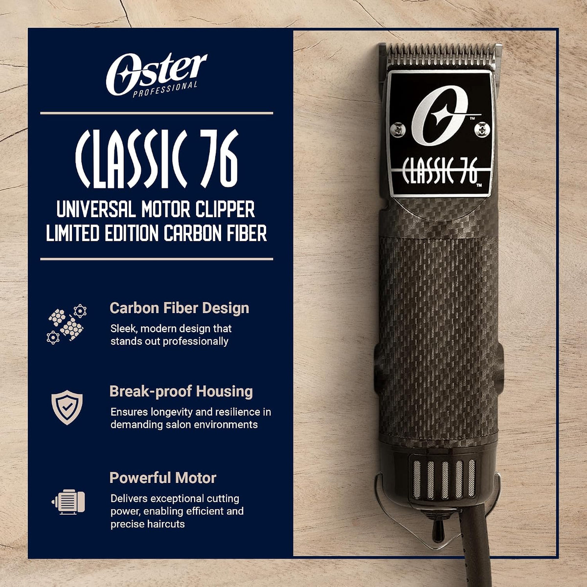 Rasuradora Oster Classic 76 con cuchilla desmontable 76076 076 (edi...