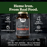 MK Supplements IRONCLAD | Cápsulas de corazón de bazo de res y biso...