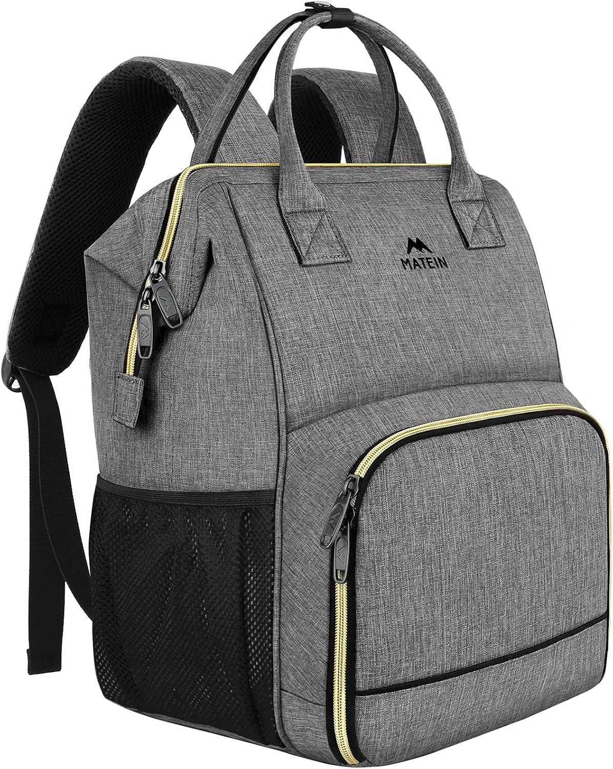 MATEIN Mochila de almuerzo aislada para mujer, mochila para laptop...