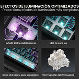 HITIME x XVX M67 - Teclado inalámbrico 60% por ciento, teclado gami...