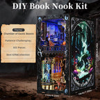 Book Nook Kit, Kit de Casa Miniatura para Hacer, Rompecabezas 3D para Adultos