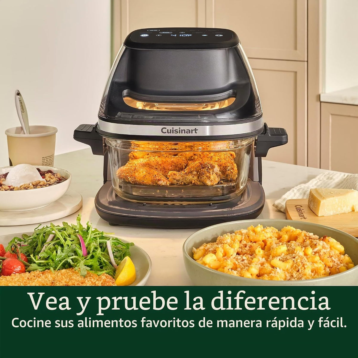 Cuisinart Freidora de aire, cesta de vidrio y ventana ClearView, 5