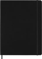 Moleskine Cuaderno Clásico, Tapa Dura, XL (7.5" x 9.5") Rayado/Con Líneas, Negro, 192 Páginas