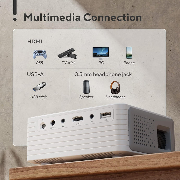 Mini proyector con WiFi y Bluetooth proyector actualizado