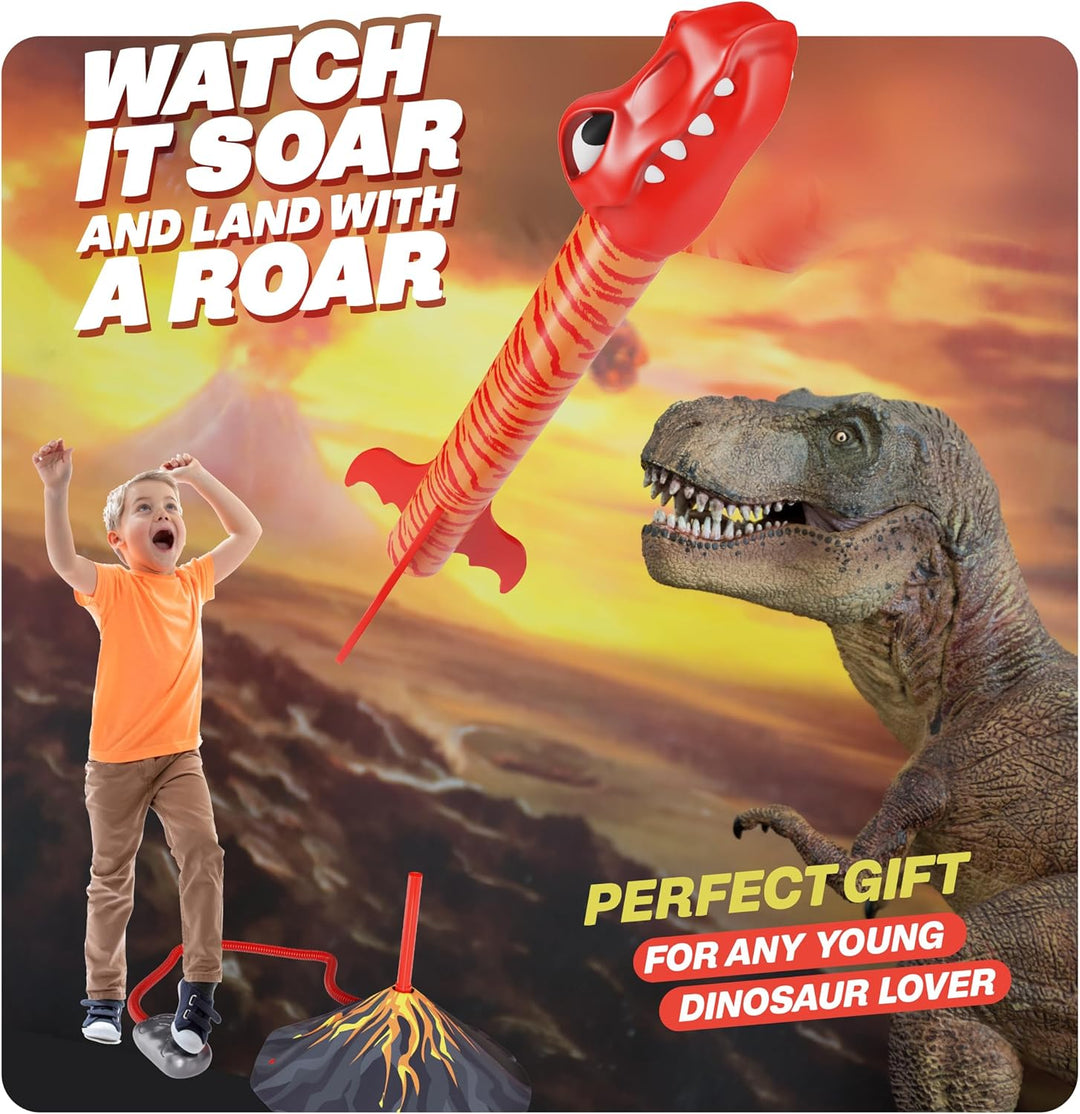 Ninja Blast Lanzacohetes de Juguete de Dinosaurio para
