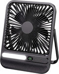 BIVBTP Ventilador de viaje portátil de 8000 mAh, ventilador de escr...