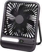 BIVBTP Ventilador de viaje portátil de 8000 mAh, ventilador de escr...