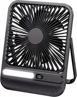 BIVBTP Ventilador de viaje portátil de 8000 mAh, ventilador de escr...