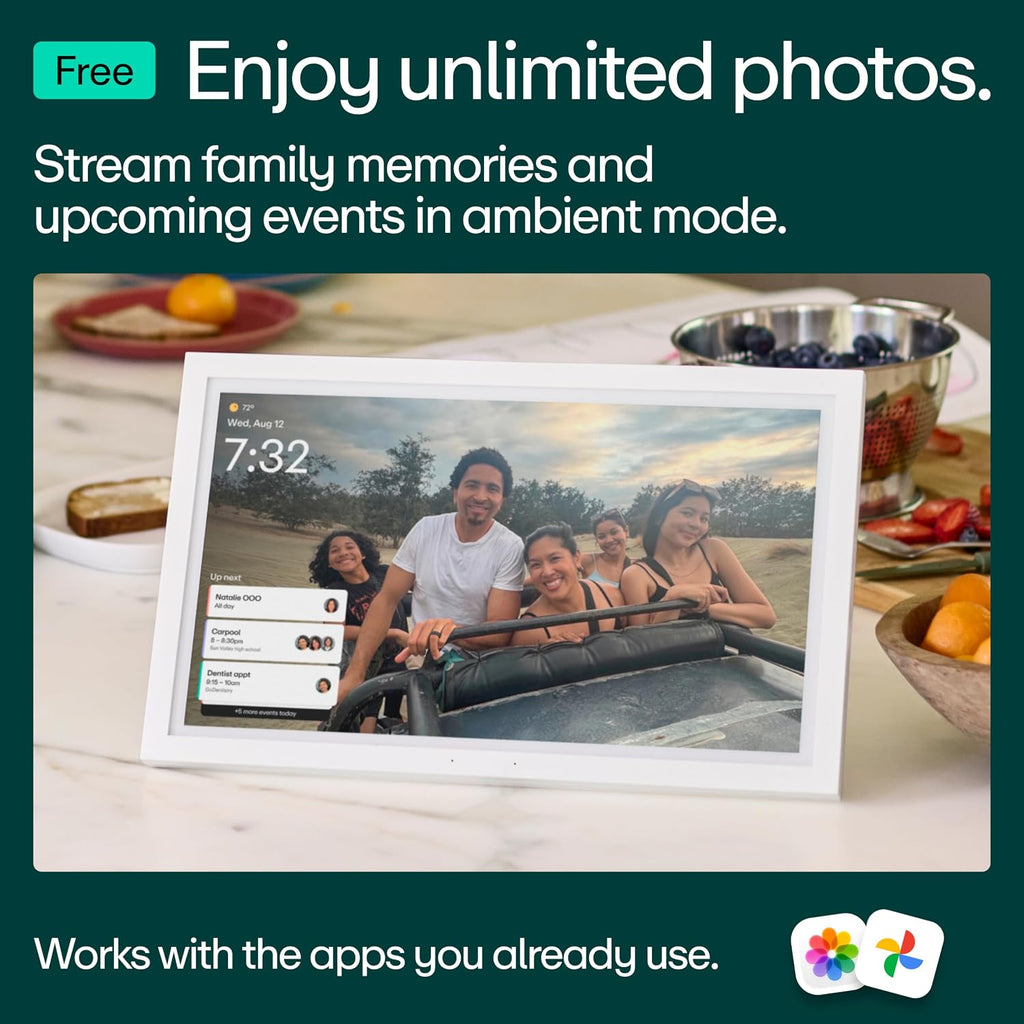 Greenlight Family Hub - Calendario digital de 15.6" con suscripción de 12M