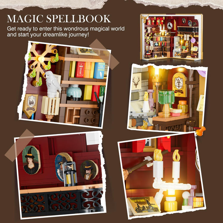 Juego de construcción Magic Booknook con luz LED 0142 in