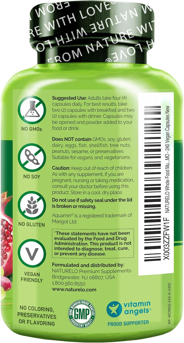 NATURELO Multivitamínico de Alimentos Integrales para Mujeres 50+ (...