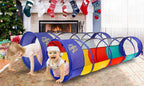 Kiddey Túnel de juego Pop Up Tunnel juguetes para niños pequeños, túnel multicolor para diversión en interiores y exteriores, gatear y jugar, carrera de obstáculos para niños, regalos para niños